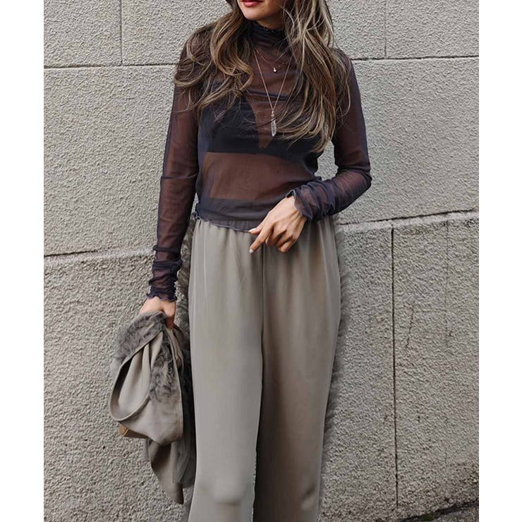 シアータートルネックトップスesutoreja カットソー スタイルアップ | BUYSENSE | 詳細画像7 