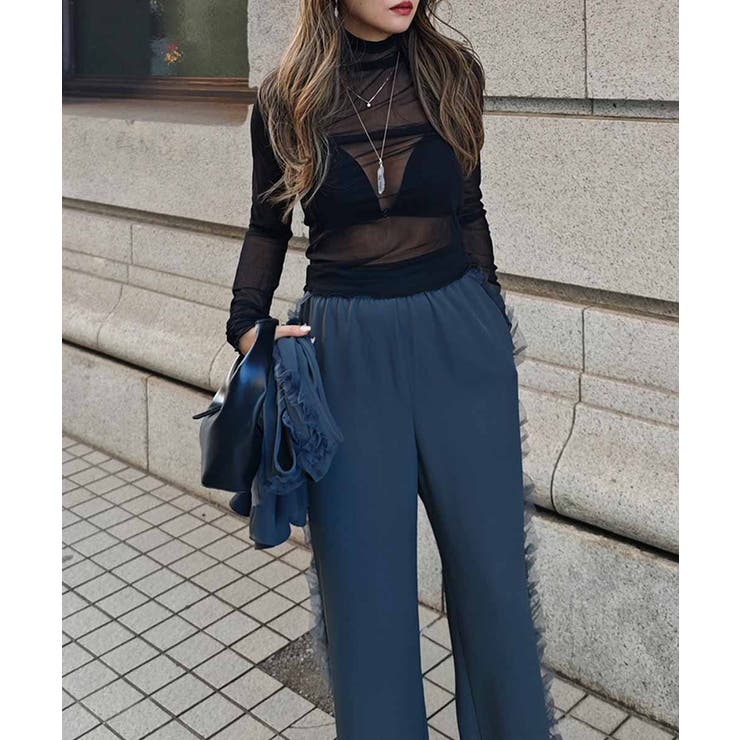 シアータートルネックトップスesutoreja カットソー スタイルアップ | BUYSENSE | 詳細画像4 