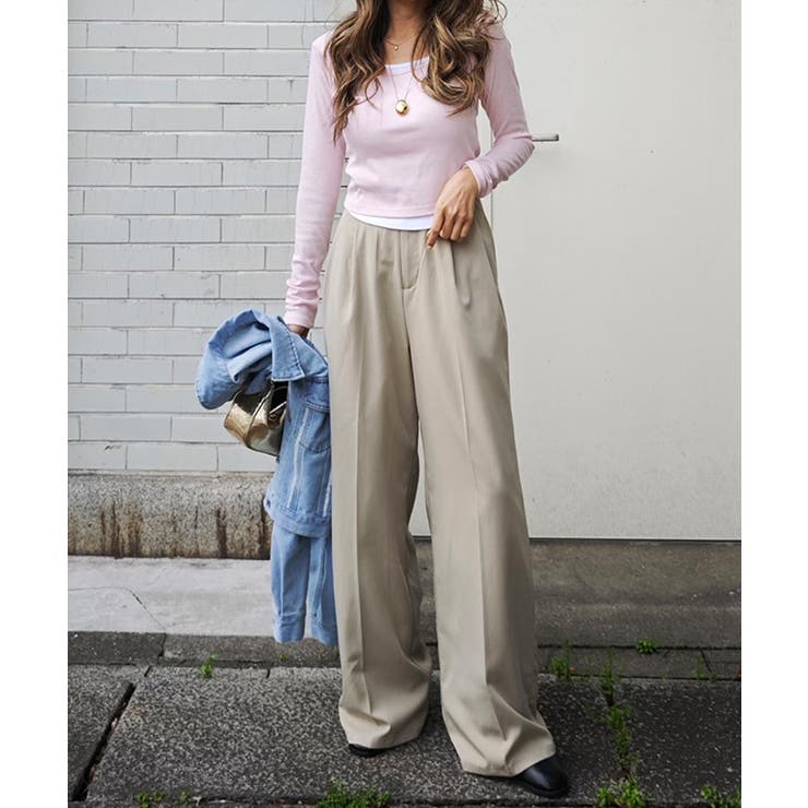 レイヤードロングスリーブトップスesutoreja カットソー スタイルアップ | BUYSENSE | 詳細画像10 