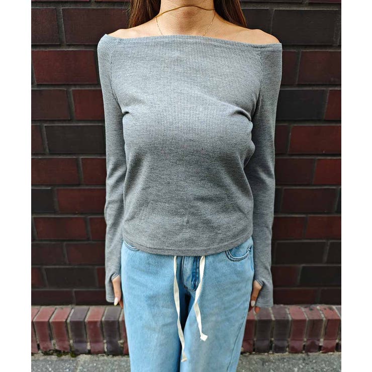 グリッターリブトップスesutoreja カットソー スタイルアップ | BUYSENSE | 詳細画像8 