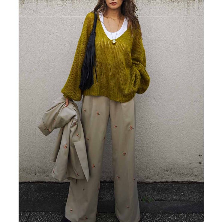 ローゲージブイネックニットesutorejaカットソー スタイルアップ レディー… | BUYSENSE | 詳細画像11 