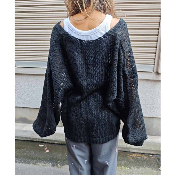 ローゲージブイネックニットesutorejaカットソー スタイルアップ レディー… | BUYSENSE | 詳細画像18 