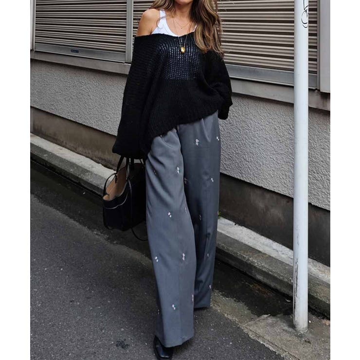 ローゲージブイネックニットesutorejaカットソー スタイルアップ レディー… | BUYSENSE | 詳細画像3 