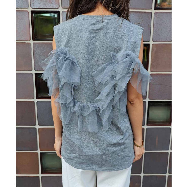チュールタンクトップesutoreja カットソー スタイルアップ | BUYSENSE | 詳細画像11 