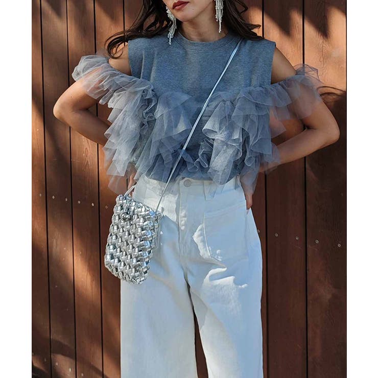 ESTHE チュールタンクトップ チュールタンクトップ