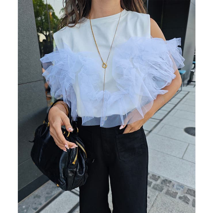 ESTHE チュールタンクトップ チュールタンクトップ