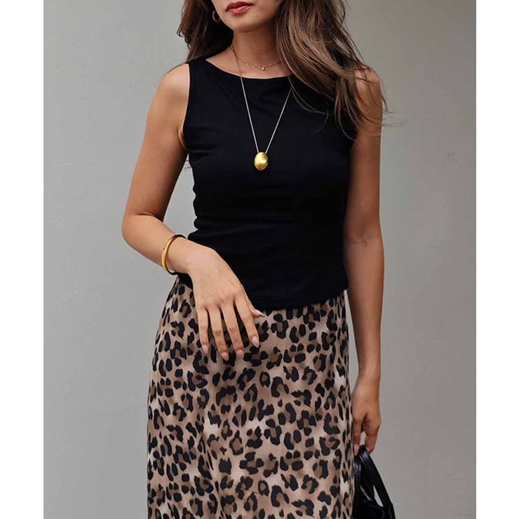 ブラック | ボートネックタンクトップesutoreja カットソー スタイルアップ | BUYSENSE