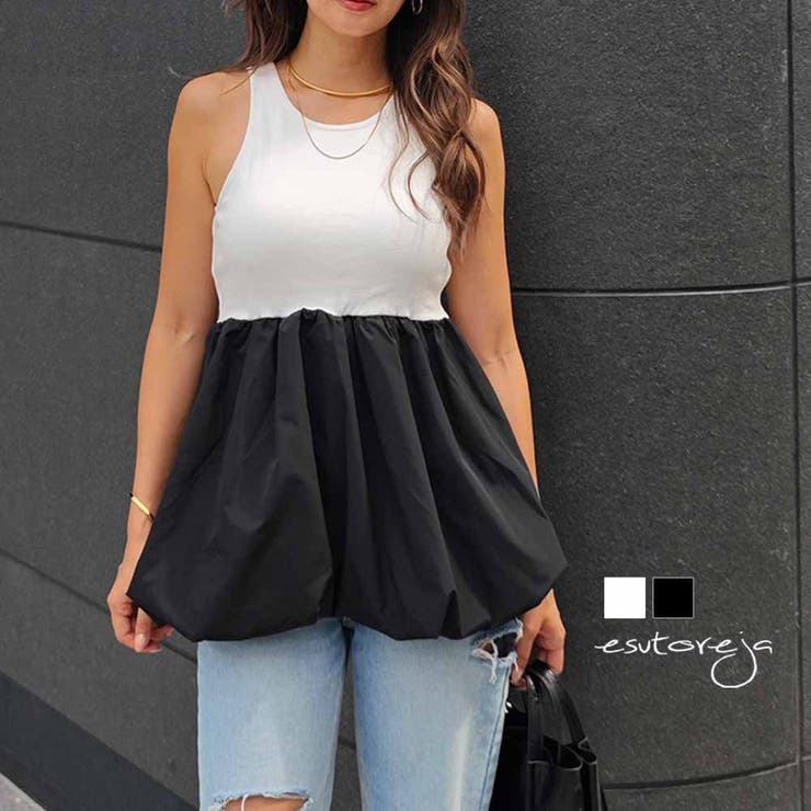 バルーンタンクトップesutoreja カットソー スタイルアップ | BUYSENSE | 詳細画像1 