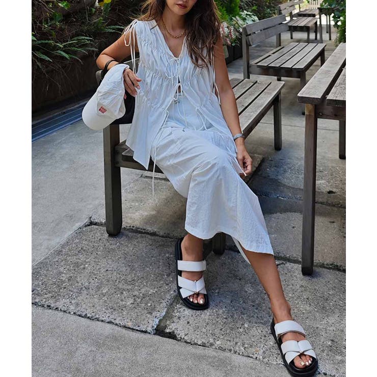 シャーリングリボンブラウスesutoreja カットソー スタイルアップ | BUYSENSE | 詳細画像6 