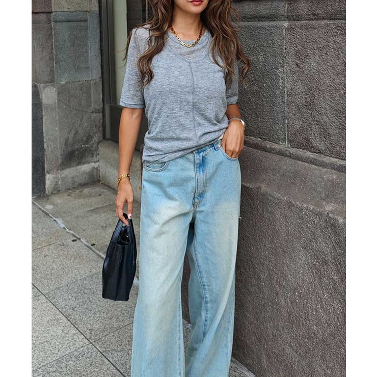 レイヤードシアートップスesutoreja カットソー スタイルアップ | BUYSENSE | 詳細画像12 