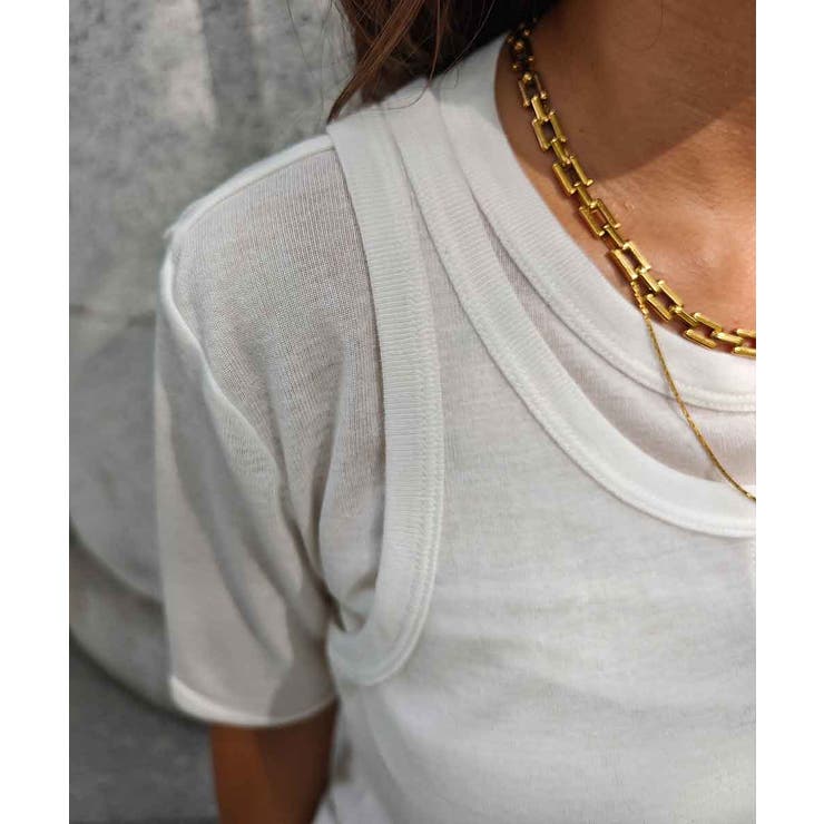 レイヤードシアートップスesutoreja カットソー スタイルアップ | BUYSENSE | 詳細画像15 