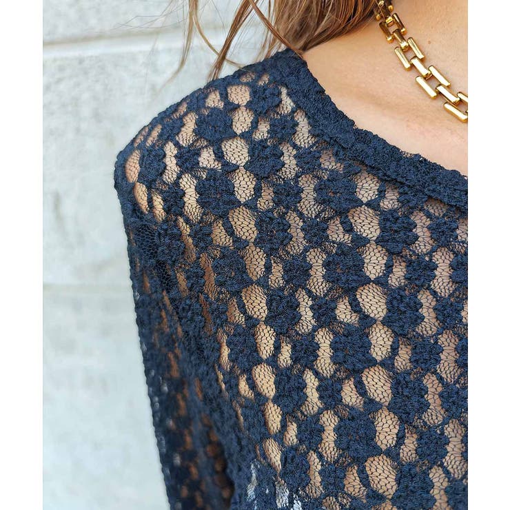 フラワーレースバックオープントップスesutoreja カットソー スタイルアッ… | BUYSENSE | 詳細画像13 