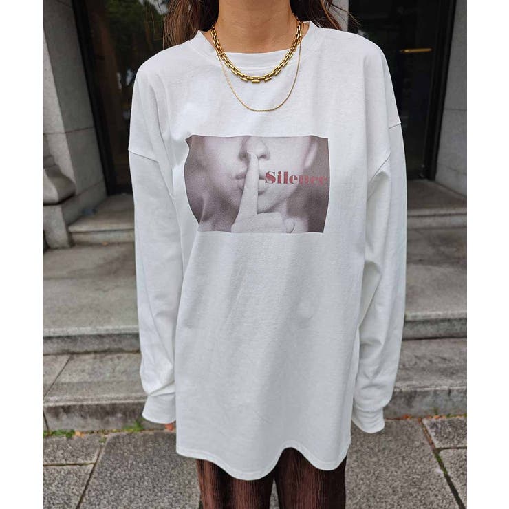 プリントロングスリーブTシャツesutoreja カットソー スタイルアップ | BUYSENSE | 詳細画像8 