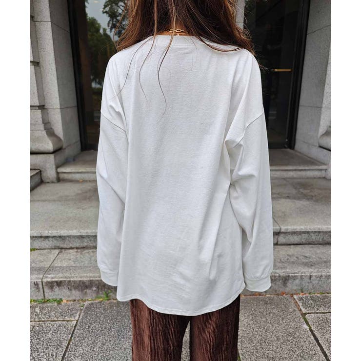 プリントロングスリーブTシャツesutoreja カットソー スタイルアップ | BUYSENSE | 詳細画像12 