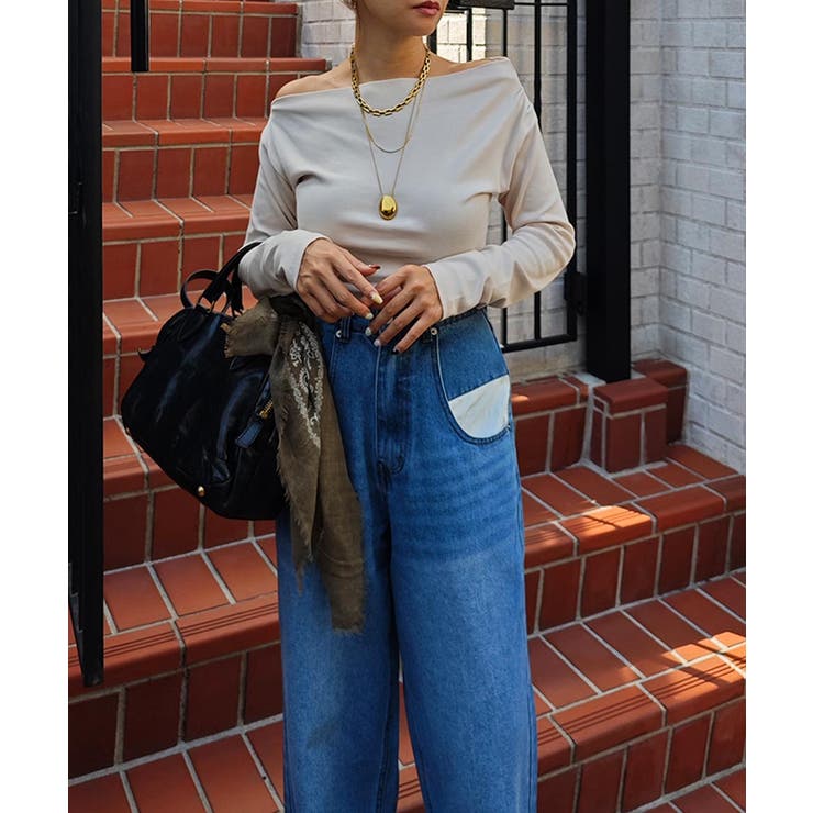 ワンショルダーロングスリーブトップスesutoreja カットソー スタイルアップ | BUYSENSE | 詳細画像10