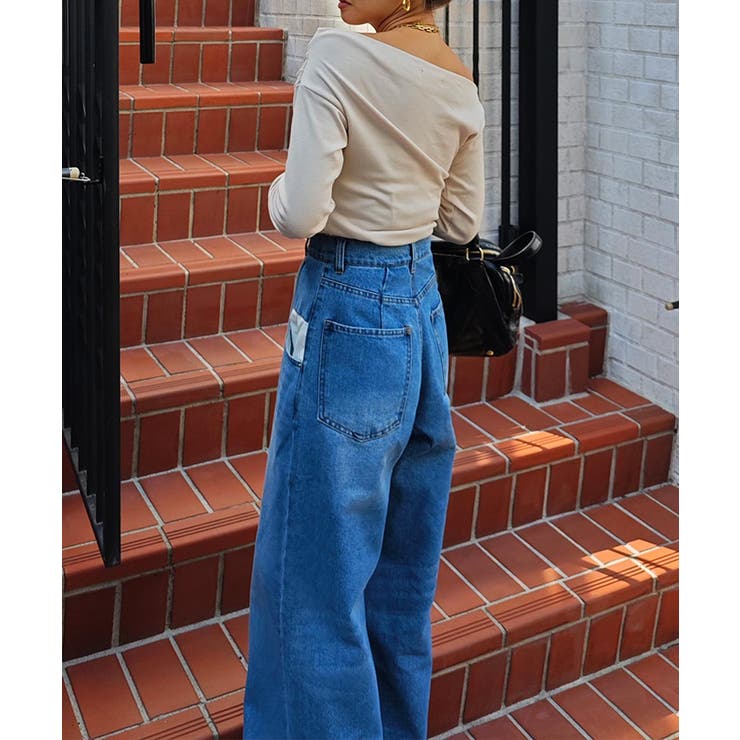 ワンショルダーロングスリーブトップスesutoreja カットソー スタイルアップ | BUYSENSE | 詳細画像11