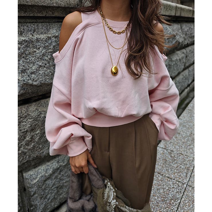 オープンショルダースウェットトップスesutoreja カットソー スタイルアッ… | BUYSENSE | 詳細画像13 