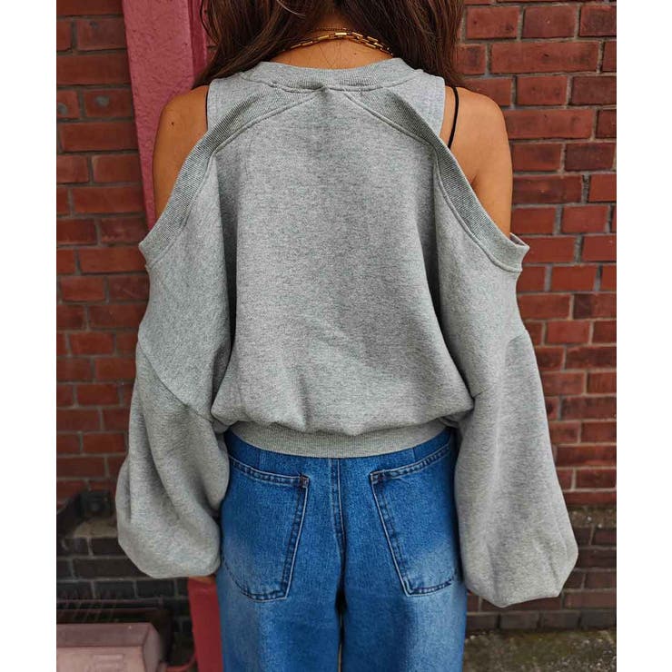 オープンショルダースウェットトップスesutoreja カットソー スタイルアッ… | BUYSENSE | 詳細画像18 