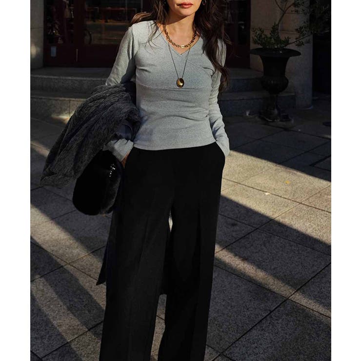 カシュクールトップスesutoreja カットソー スタイルアップ | BUYSENSE | 詳細画像8 