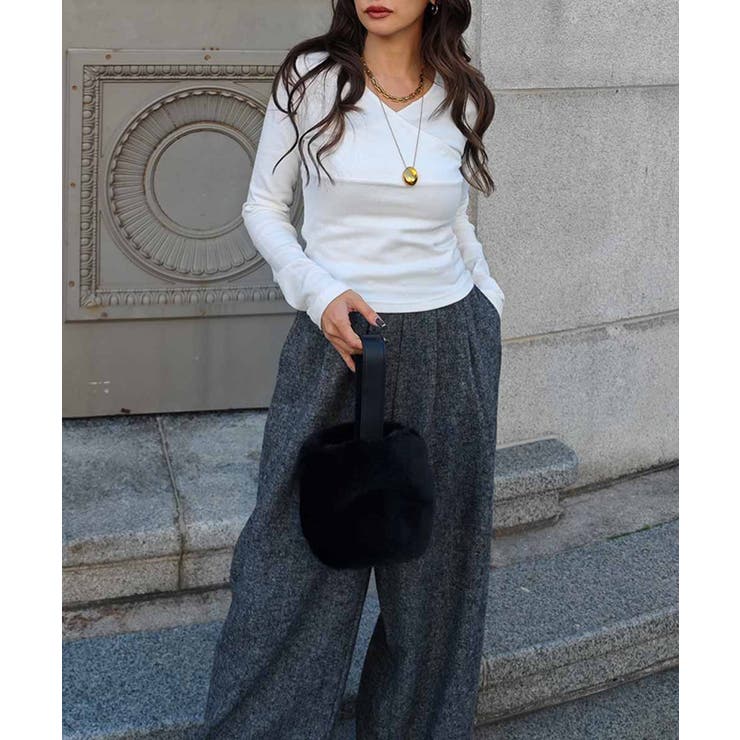 カシュクールトップスesutoreja カットソー スタイルアップ | BUYSENSE | 詳細画像2 