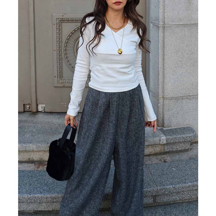 カシュクールトップスesutoreja カットソー スタイルアップ | BUYSENSE | 詳細画像4 