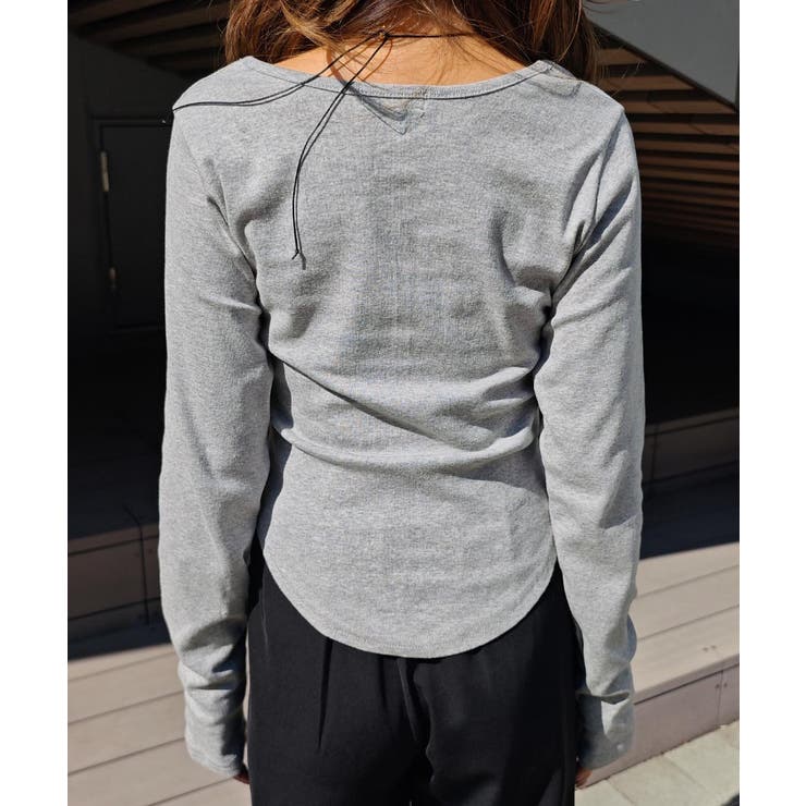 ラウンドヘムベーシックトップスesutoreja カットソー スタイルアップ | BUYSENSE | 詳細画像16 