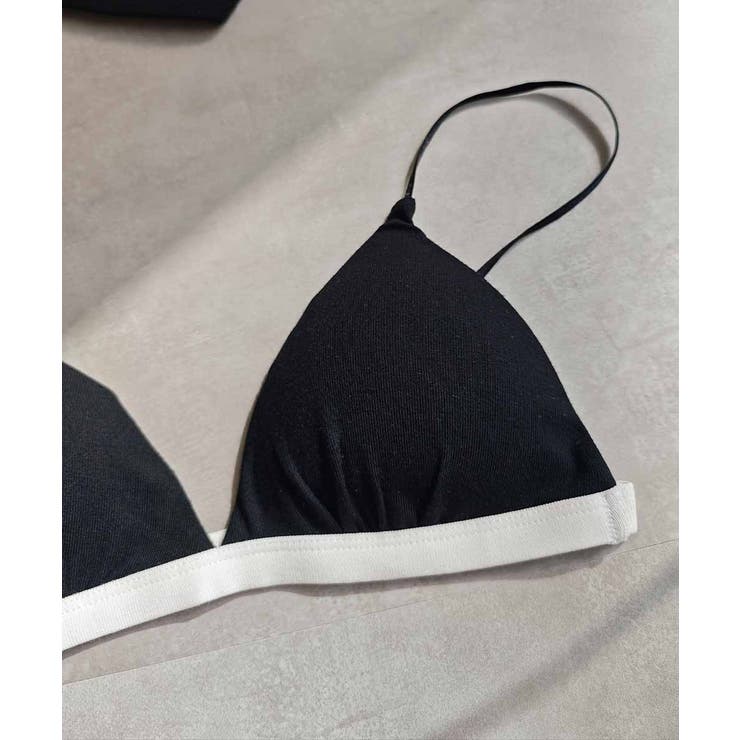 ブラック | バイカラートライアングルブラesutoreja カットソー スタイルアップ | BUYSENSE