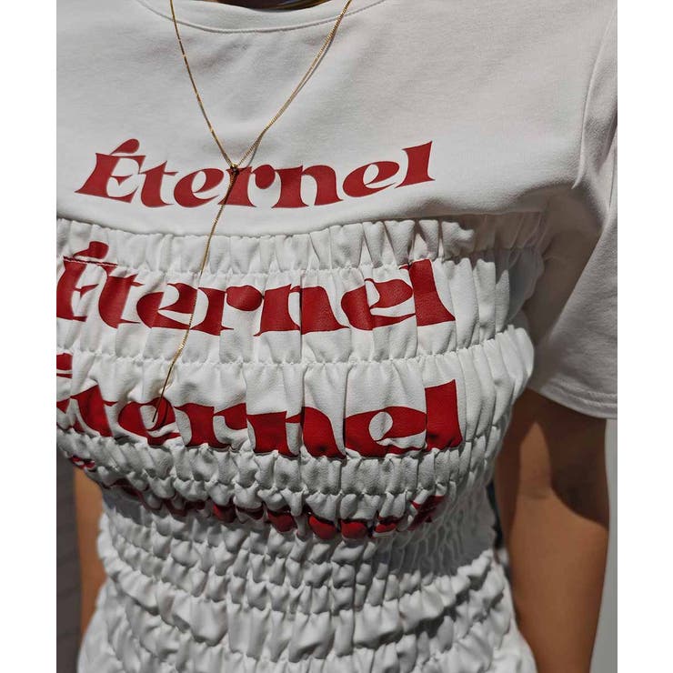 シャーリングロゴTシャツesutoreja カットソー スタイルアップ | BUYSENSE | 詳細画像16 