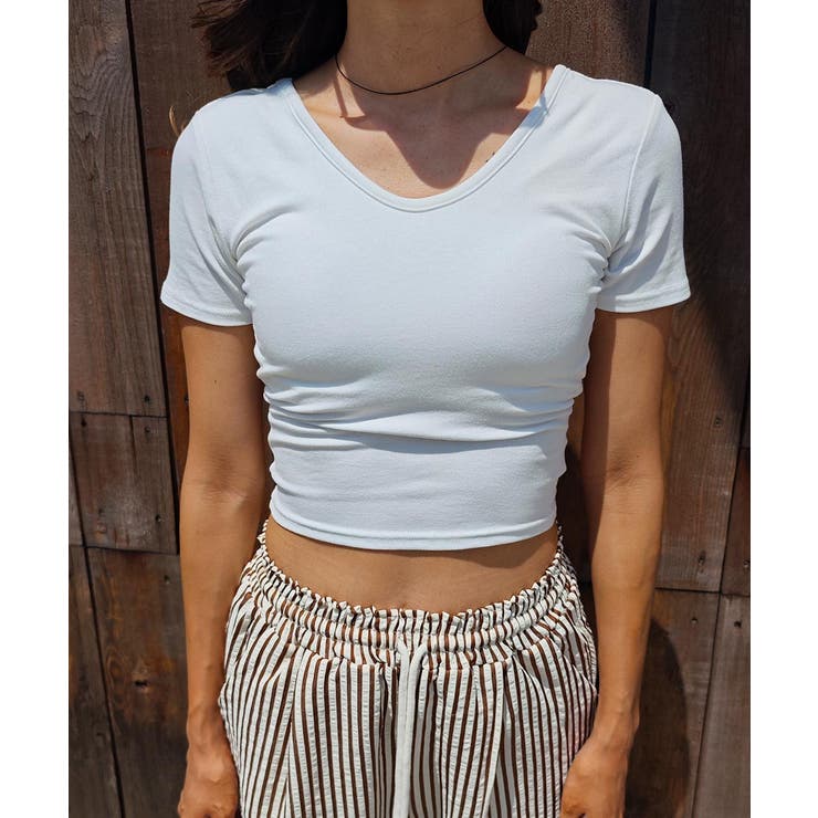 ラウンドネックミニTシャツesutoreja カットソー スタイルアップ | BUYSENSE | 詳細画像11 