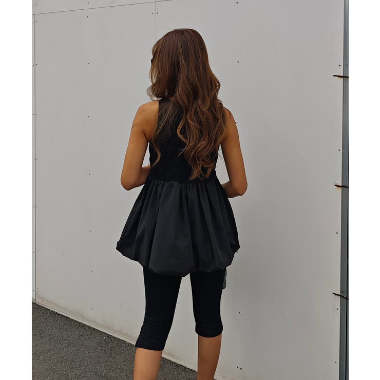 ペプラムバルーントップスesutoreja カットソー スタイルアップ | BUYSENSE | 詳細画像9 