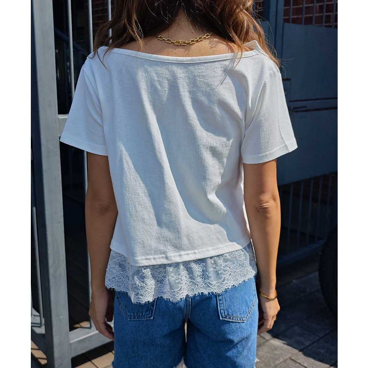 ドレープレースTシャツesutoreja カットソー スタイルアップ | BUYSENSE | 詳細画像13 