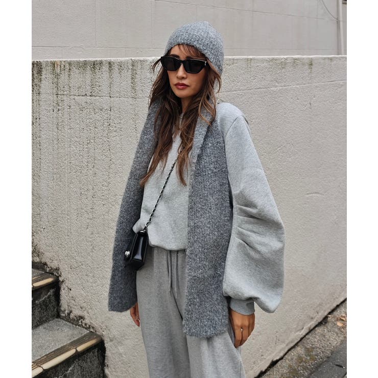 グレー | ニットキャップマフラーesutoreja マフラー スタイルアップ | BUYSENSE