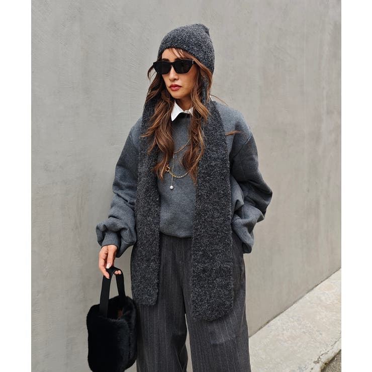 ブラック | ニットキャップマフラーesutoreja マフラー スタイルアップ | BUYSENSE