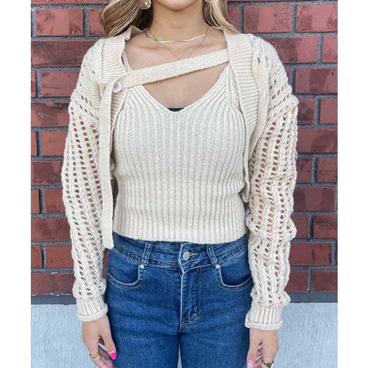 ニットキャミ&カーディガンセット esutoreja ニット | BUYSENSE | 詳細画像7 