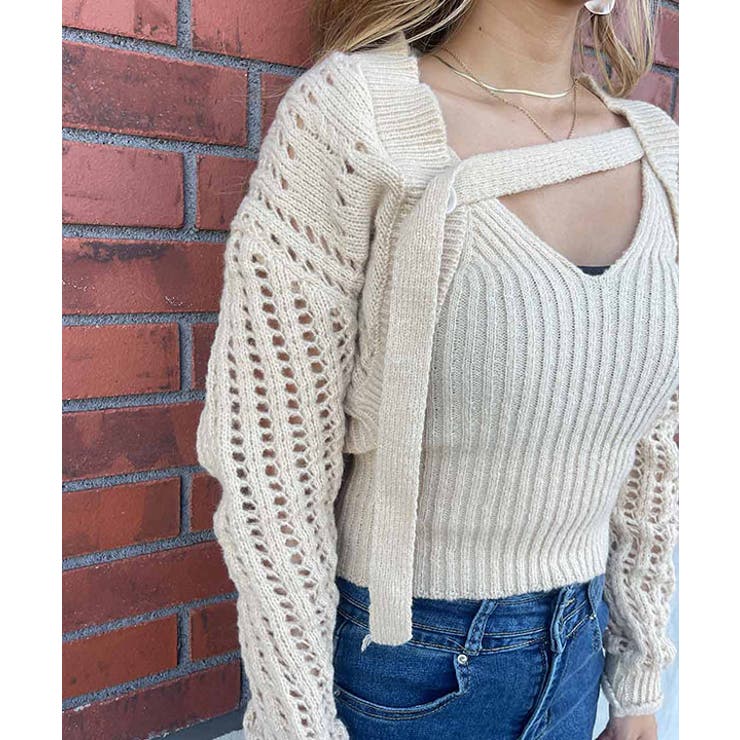 ニットキャミ&カーディガンセット esutoreja ニット | BUYSENSE | 詳細画像9 