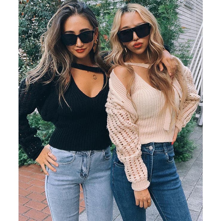 ニットキャミ&カーディガンセット esutoreja ニット | BUYSENSE | 詳細画像2 