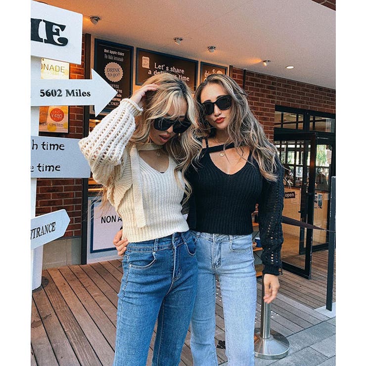 ニットキャミ&カーディガンセット esutoreja ニット | BUYSENSE | 詳細画像3 