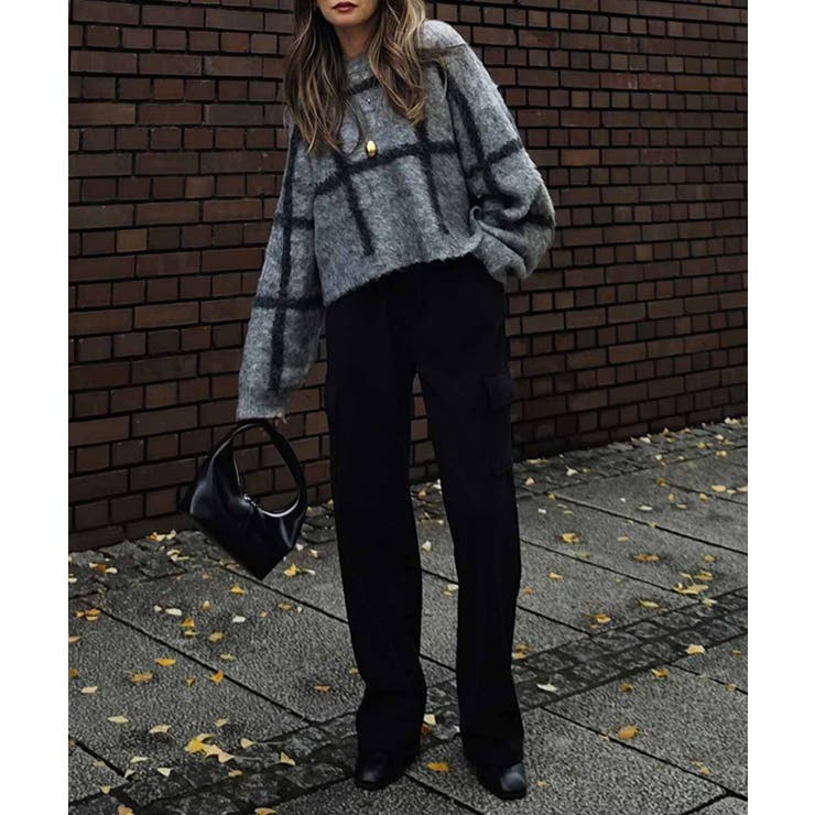 チェックショートニットesutoreja ニット スタイルアップ | BUYSENSE | 詳細画像3