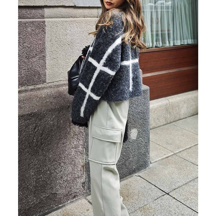 チェックショートニットesutoreja ニット スタイルアップ | BUYSENSE | 詳細画像5