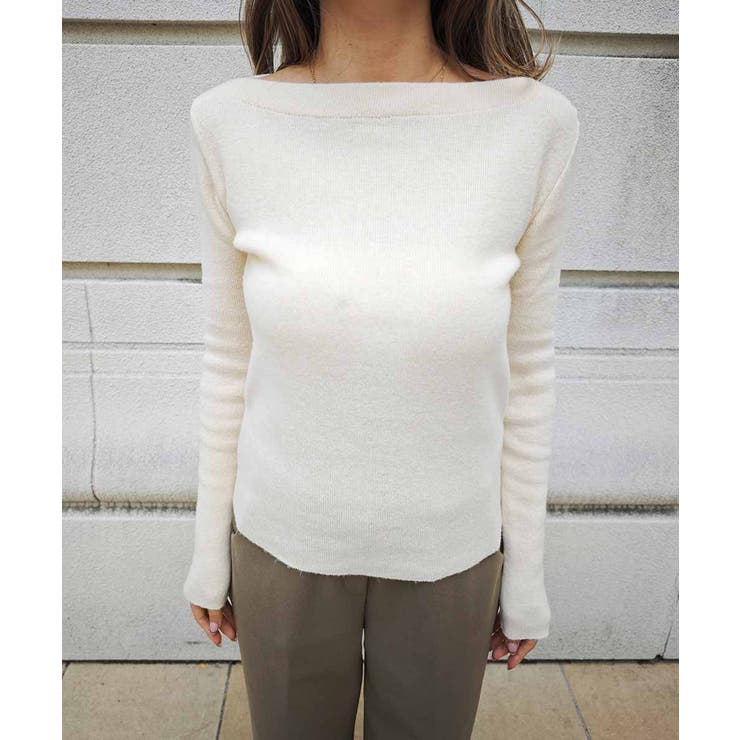 ボートネックニットesutoreja ニット スタイルアップ | BUYSENSE | 詳細画像10 