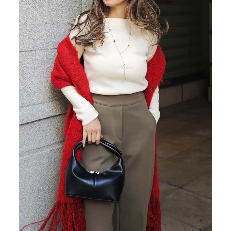 アイボリー | ボートネックニットesutoreja ニット スタイルアップ | BUYSENSE