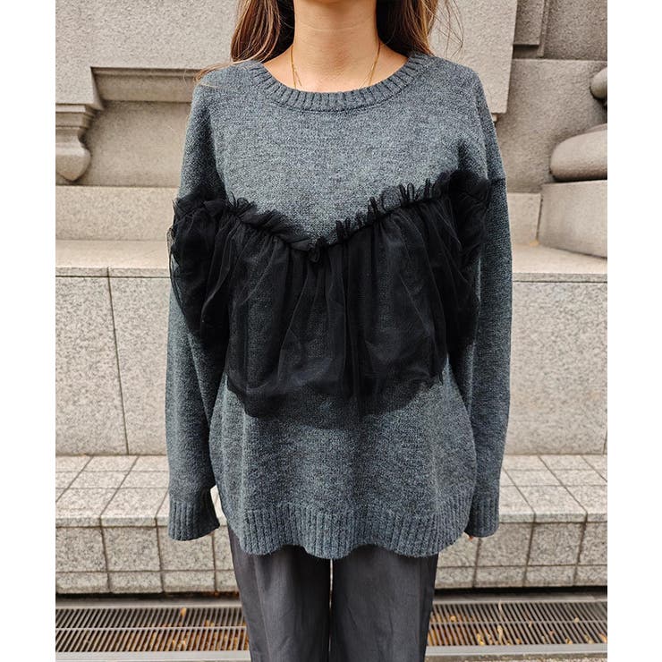 チュールニットesutoreja ニット スタイルアップ レディース トレンド | BUYSENSE | 詳細画像10 