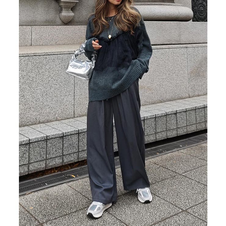 チュールニットesutoreja ニット スタイルアップ レディース トレンド | BUYSENSE | 詳細画像3 