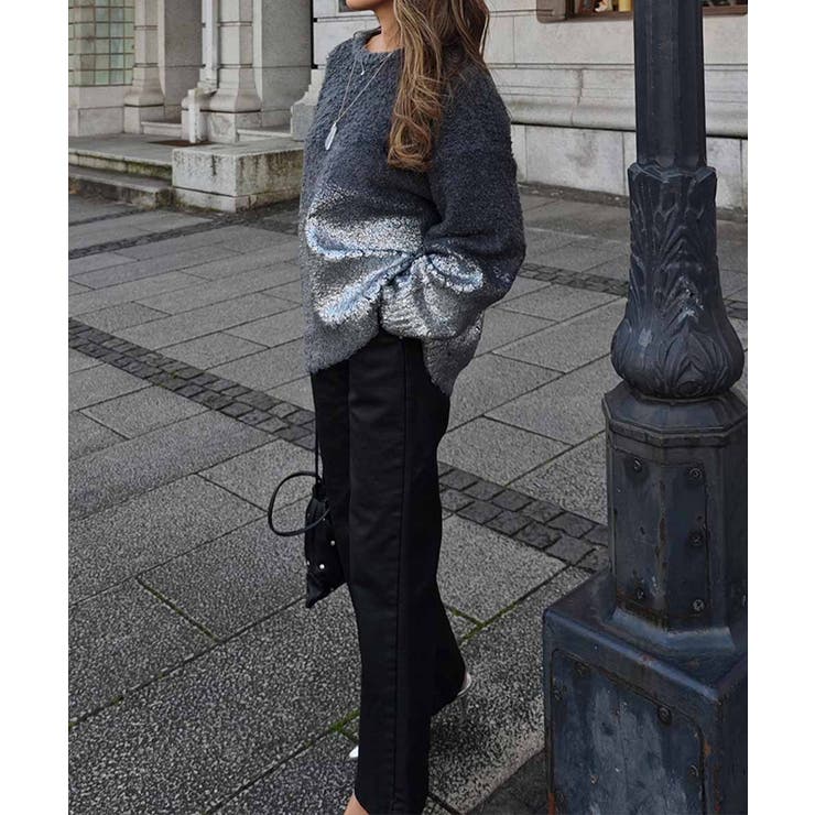 ホイルプリントニットesutoreja ニット スタイルアップ | BUYSENSE | 詳細画像3 