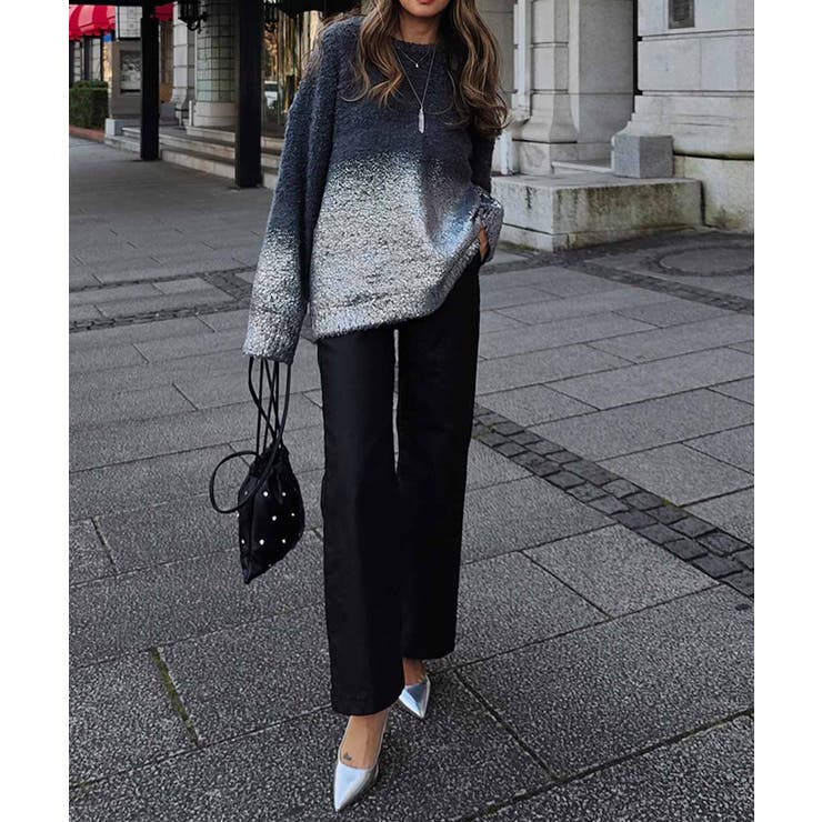 ホイルプリントニットesutoreja ニット スタイルアップ | BUYSENSE | 詳細画像4 