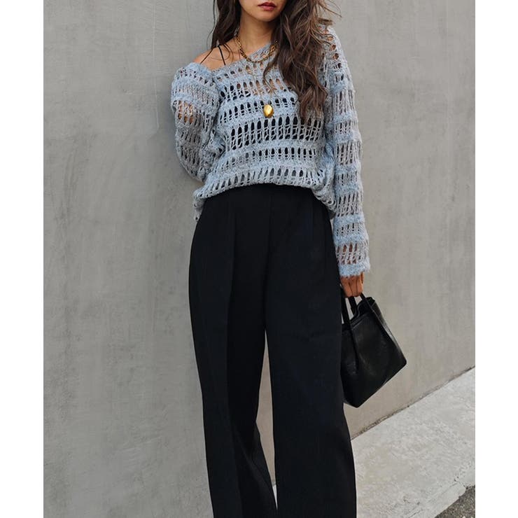 クロシェニットトップスesutoreja ニット スタイルアップ | BUYSENSE | 詳細画像11 