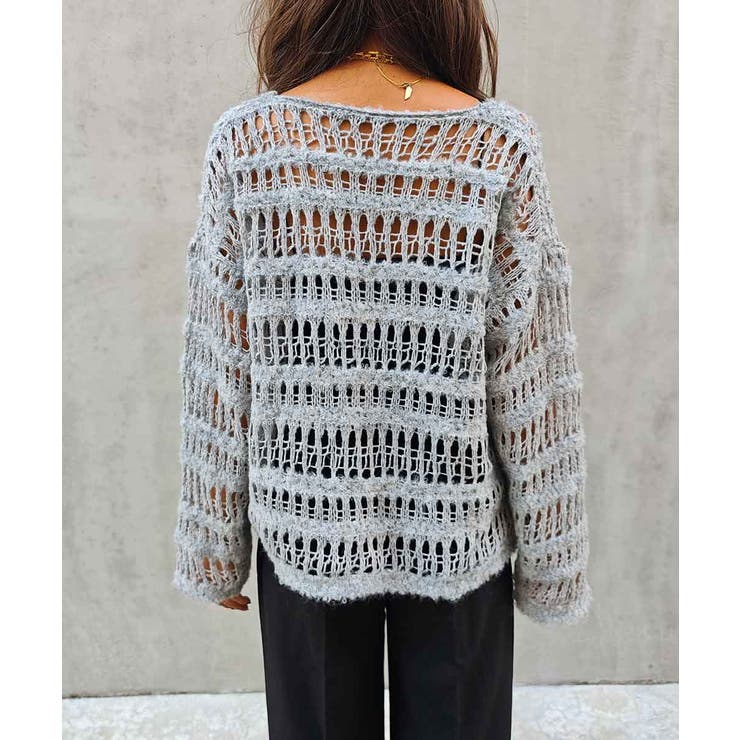 クロシェニットトップスesutoreja ニット スタイルアップ | BUYSENSE | 詳細画像18 