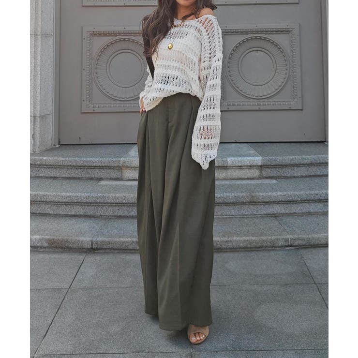 クロシェニットトップスesutoreja ニット スタイルアップ | BUYSENSE | 詳細画像5 