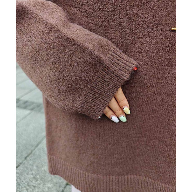 レイヤードブイネックルーズニットesutoreja ニット スタイルアップ | BUYSENSE | 詳細画像16 