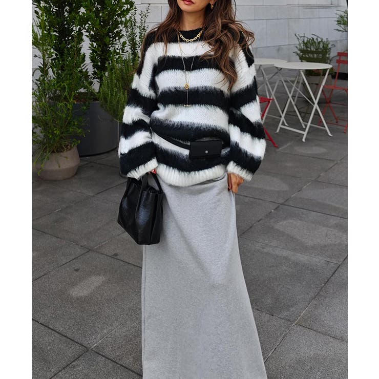 ボーダールーズニットesutoreja ニット スタイルアップ | BUYSENSE | 詳細画像7 